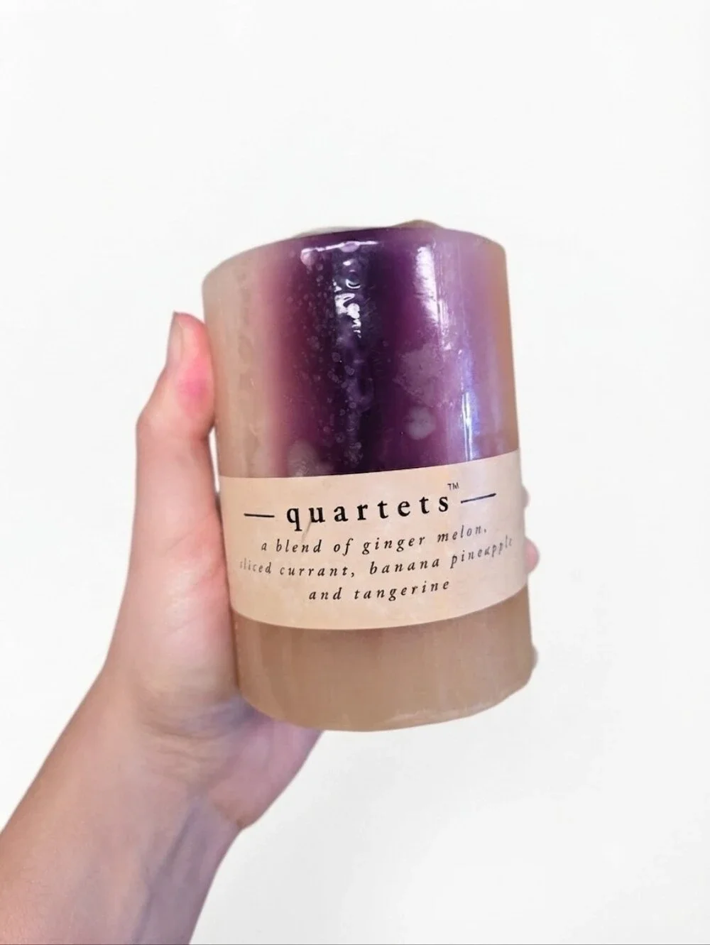 NWT Pier 1 Imports Quartets Pillar Candle 4